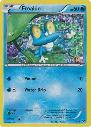 Froakie 4/12 McDonald's Collection 2014