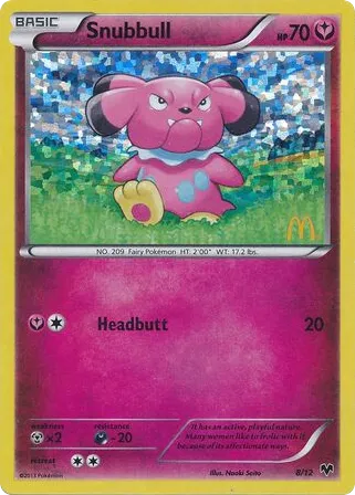 Snubbull 8/12 McDonald's Collection 2014