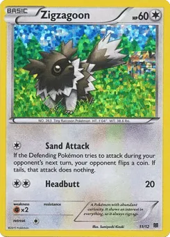 Zigzagoon 11/12 McDonald's Collection 2015