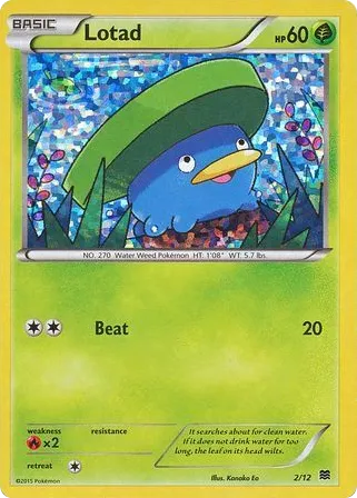 Lotad 2/12 McDonald's Collection 2015