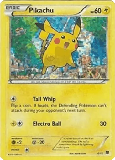Pikachu 6/12 McDonald's Collection 2015