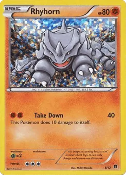 Rhyhorn 8/12 McDonald's Collection 2015