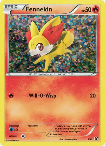Fennekin 3/12 McDonald's Collection 2016