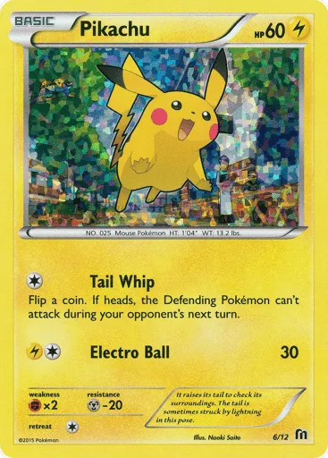 Pikachu 6/12 McDonald's Collection 2016