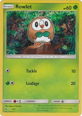Rowlet 1/12 McDonald's Collection 2017