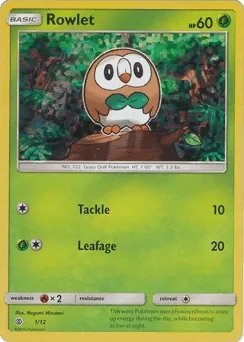 Rowlet 1/12 McDonald's Collection 2017