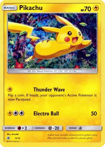 Pikachu 5/12 McDonald's Collection 2017