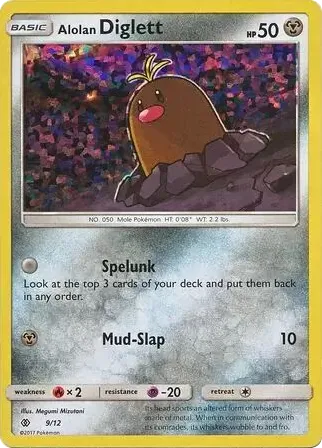Alolan Diglett 9/12 McDonald's Collection 2017
