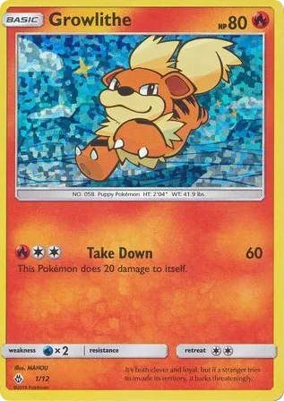 Growlithe 1/12 McDonald's Collection 2018