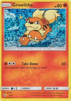 Growlithe 1/12 McDonald's Collection 2018