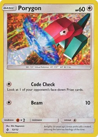 Porygon 12/12 McDonald's Collection 2018