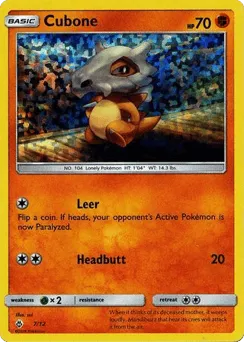 Cubone 7/12 McDonald's Collection 2018