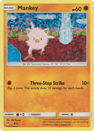Mankey 8/12 McDonald's Collection 2019