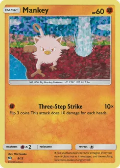 Mankey 8/12 McDonald's Collection 2019
