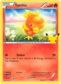 Torchic 11/25 McDonald's Collection 2021