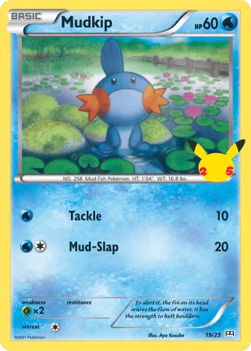 Mudkip 19/25 McDonald's Collection 2021