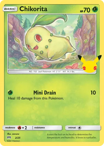 Chikorita 2/25 McDonald's Collection 2021