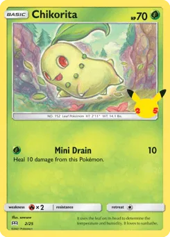 Chikorita 2/25 McDonald's Collection 2021