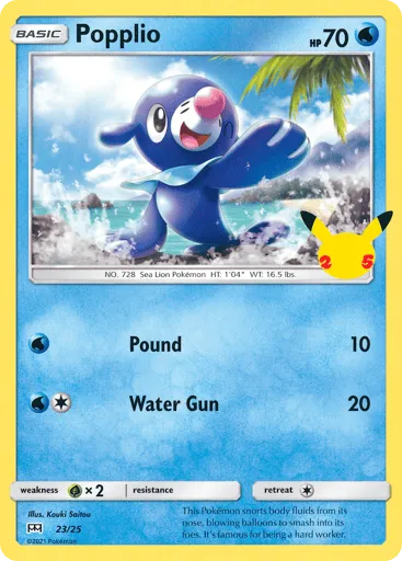 Popplio 23/25 McDonald's Collection 2021
