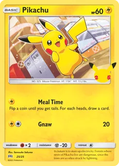 Pikachu 25/25 McDonald's Collection 2021