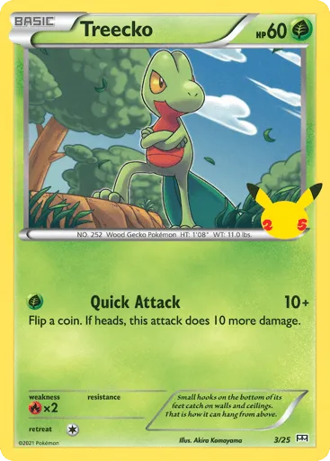 Treecko 3/25 McDonald's Collection 2021