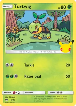 Turtwig 4/25 McDonald's Collection 2021