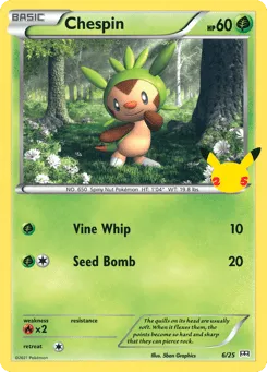 Chespin 6/25 McDonald's Collection 2021