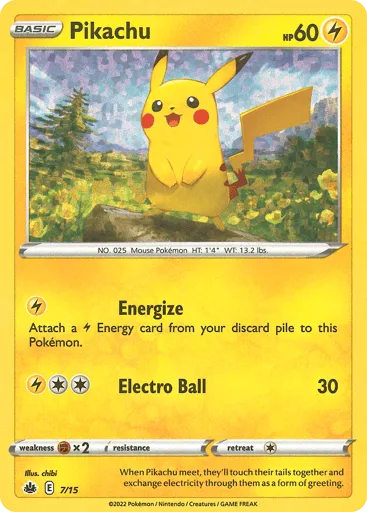 Pikachu 7/15 McDonald's Collection 2022