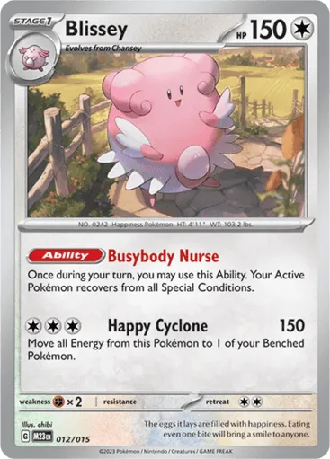 Blissey 012/015 McDonald's Collection 2023