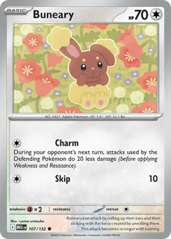 Buneary 107/132 Mega Evolution