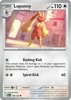 Lopunny 108/132 Mega Evolution