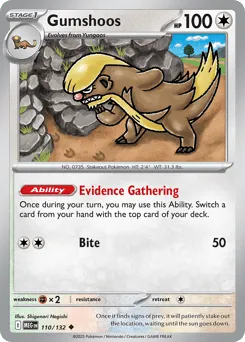 Gumshoos 110/132 Mega Evolution