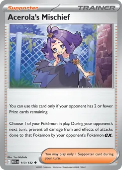 Acerola's Mischief 113/132 Mega Evolution