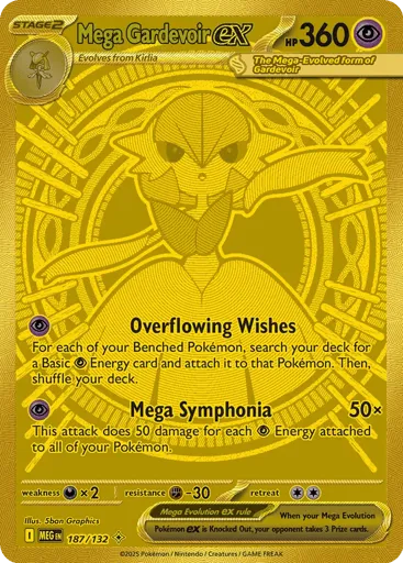 Mega Gardevoir ex 187/132 Mega Evolution