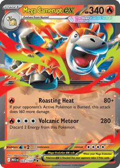 Mega Camerupt ex 022/132 Mega Evolution
