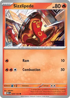 Sizzlipede 029/132 Mega Evolution