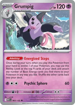 Grumpig 063/132 Mega Evolution