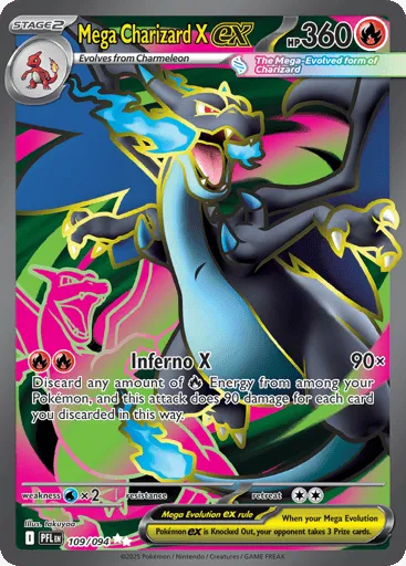 Mega Charizard X ex 109/094 Phantasmal Flames