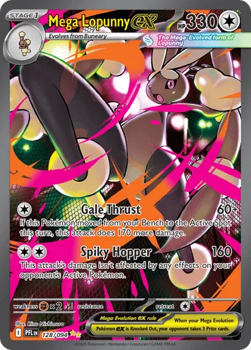 Mega Lopunny ex 128/094 Phantasmal Flames