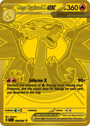 Mega Charizard X ex 130/094 Phantasmal Flames