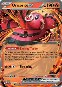 Oricorio ex 018/094 Phantasmal Flames