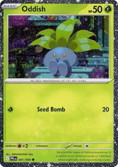 Oddish 001/094 Cosmos Holo Phantasmal Flames