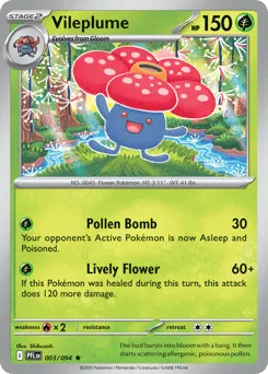 Vileplume 003/094 Phantasmal Flames