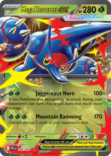 Mega Heracross ex 004/094 Phantasmal Flames