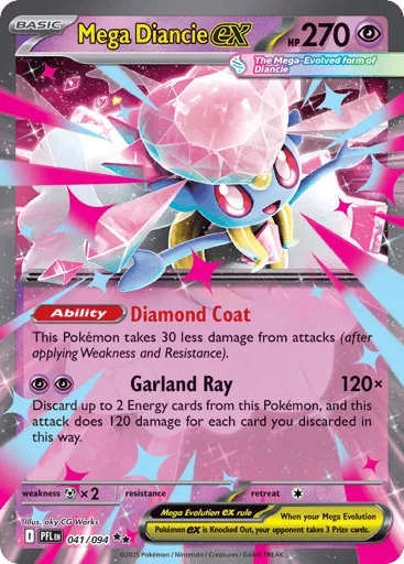 Mega Diancie ex 041/094 Phantasmal Flames