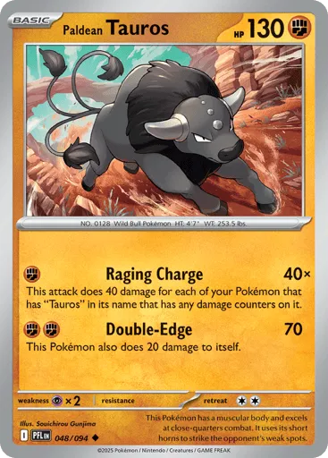 Paldean Tauros 048/094 Phantasmal Flames