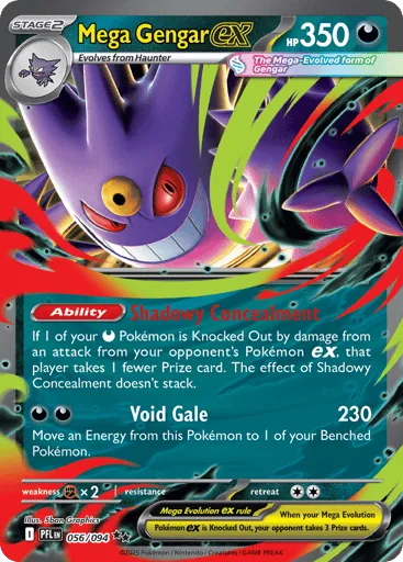 Mega Gengar ex 056/094 Phantasmal Flames