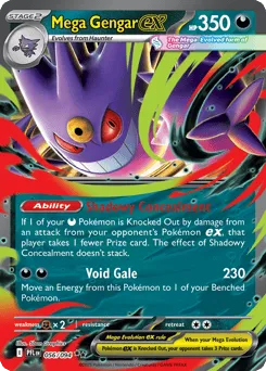 Mega Gengar ex 056/094 Phantasmal Flames