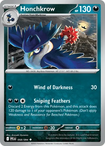 Honchkrow 058/094 Phantasmal Flames
