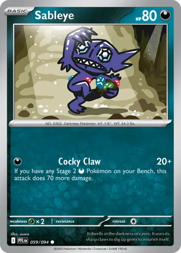 Sableye 059/094 Phantasmal Flames